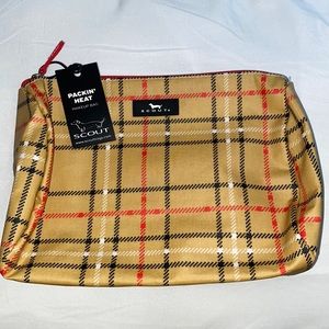 NWT Scout Burrrberry makeup bag
